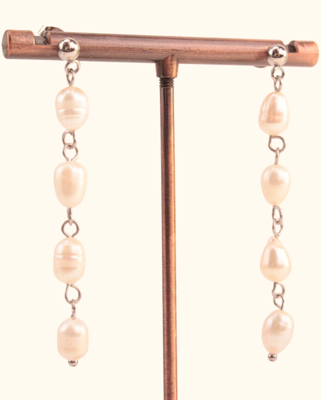 Pendientes Pearl Strands