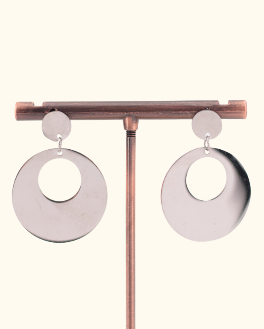 Pendientes Oval Hoops