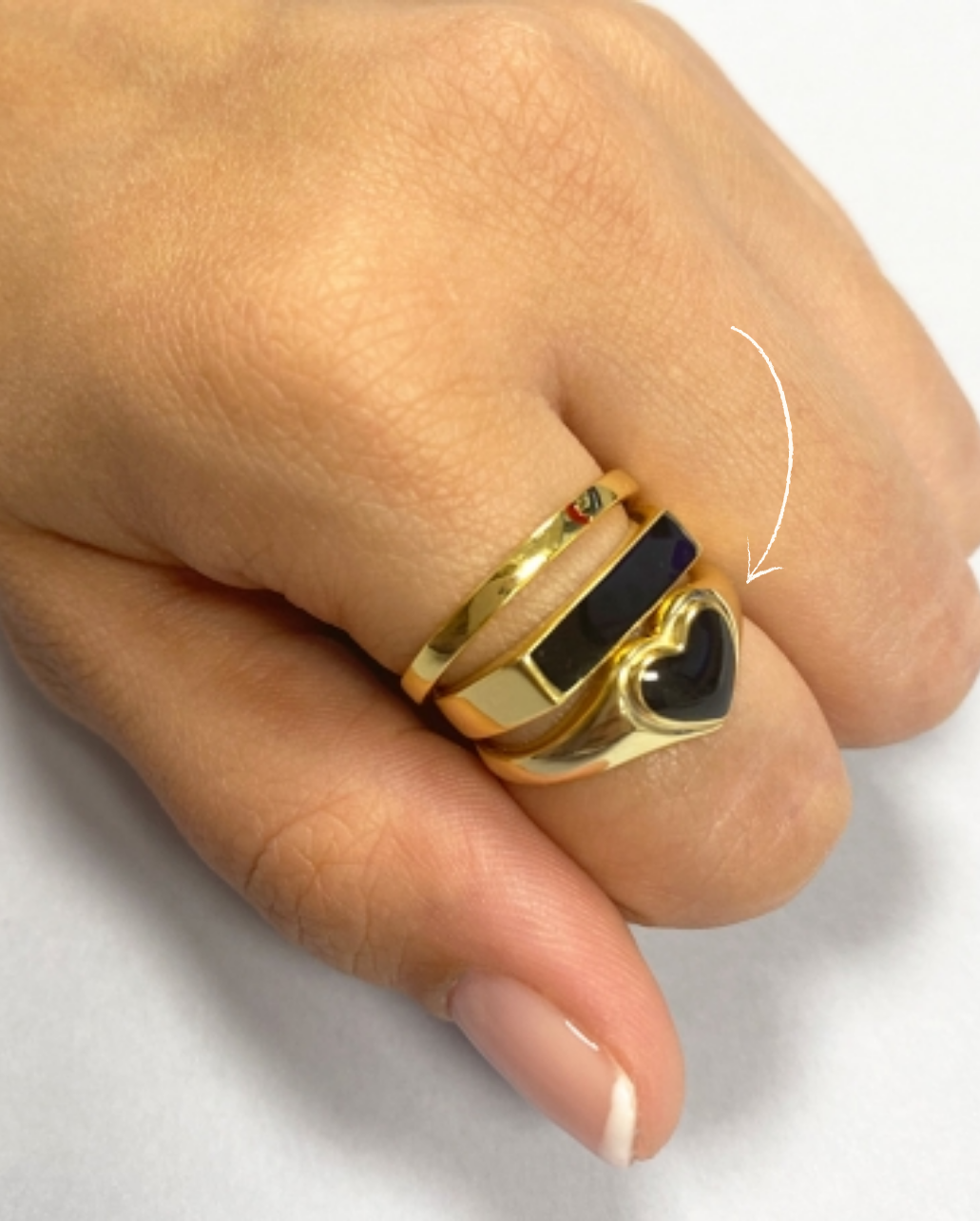 Anillo Black Heart