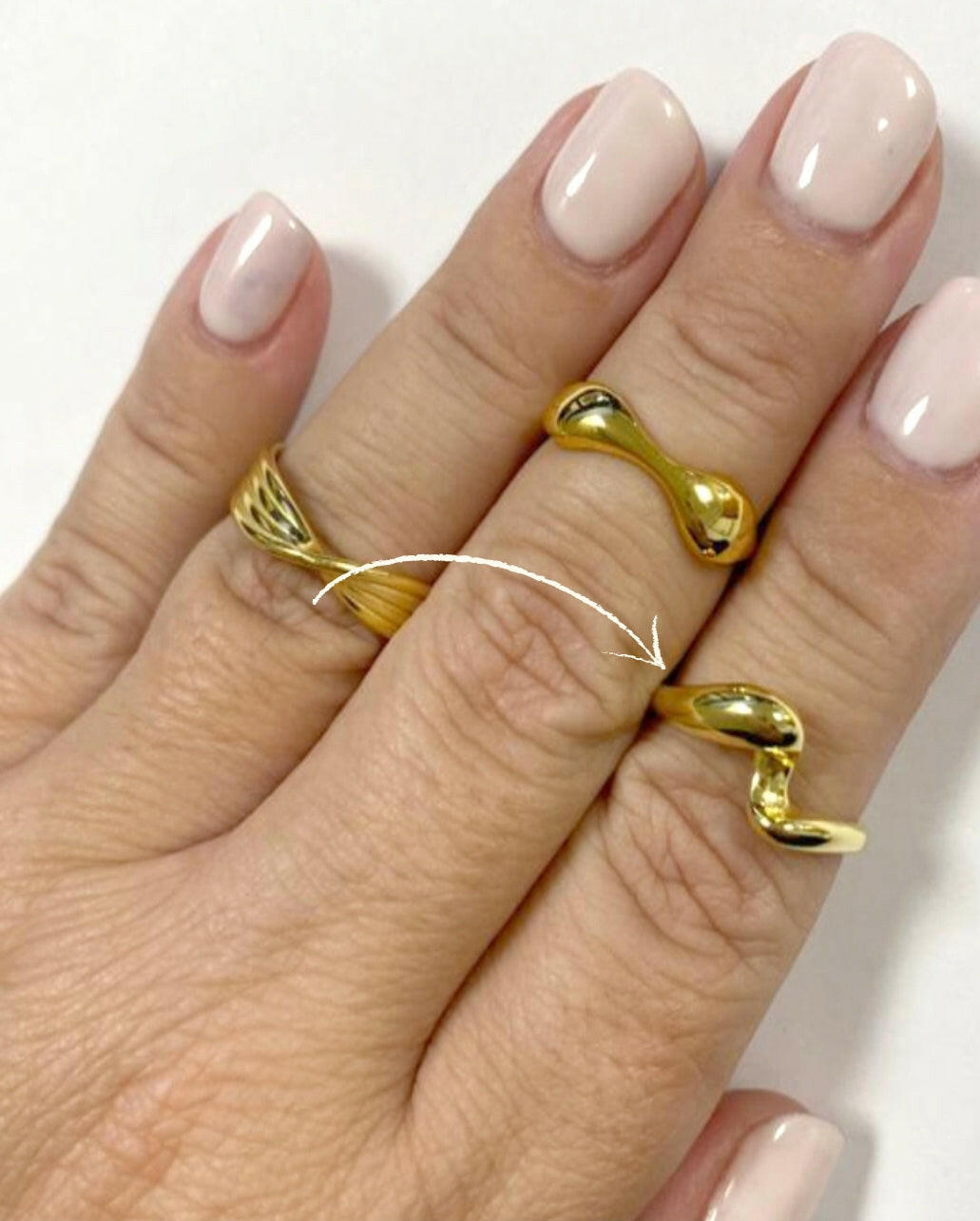 Anillo Chunky Wave