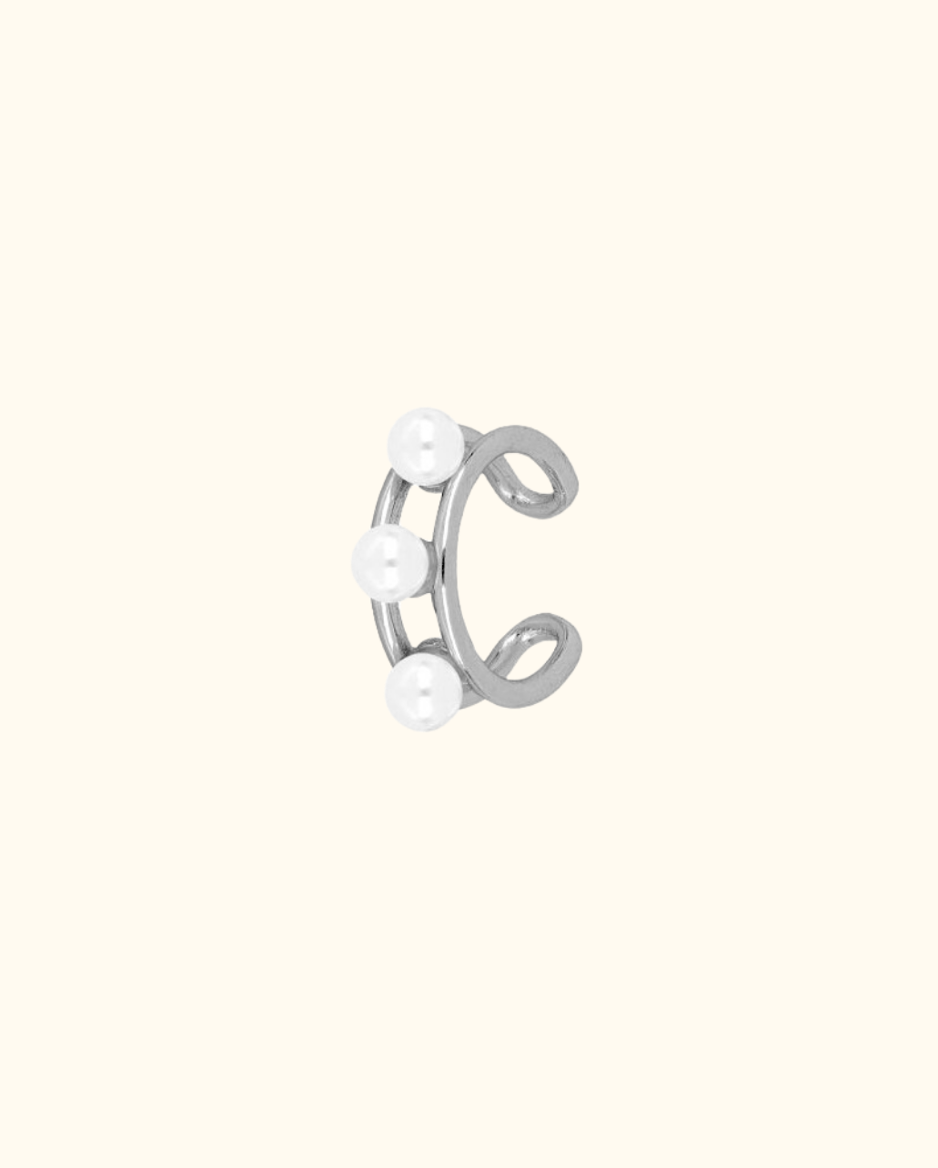 Ear Cuff Double Pearls