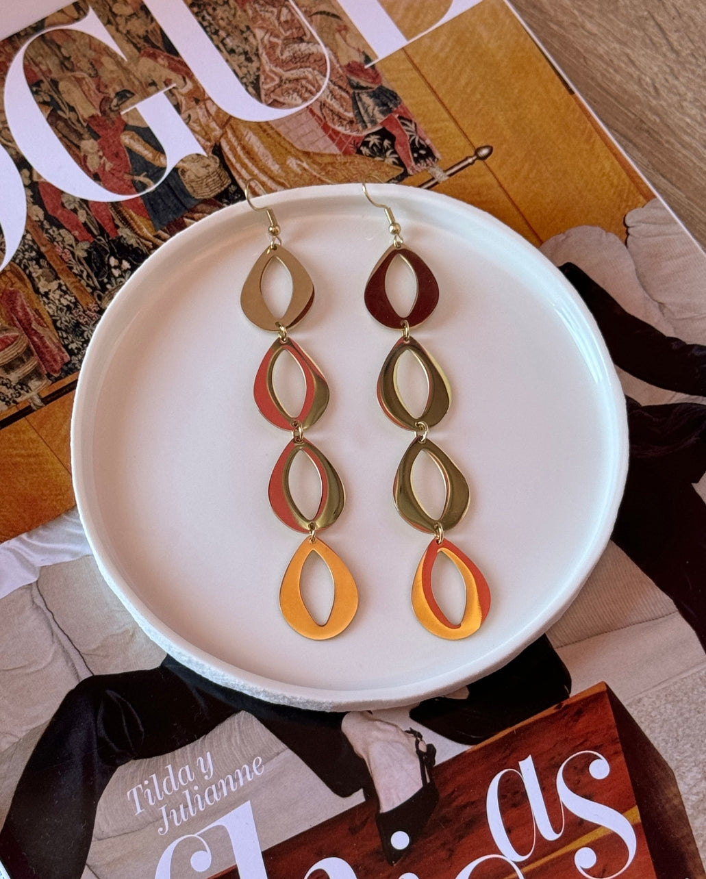Pendientes Golden Shells