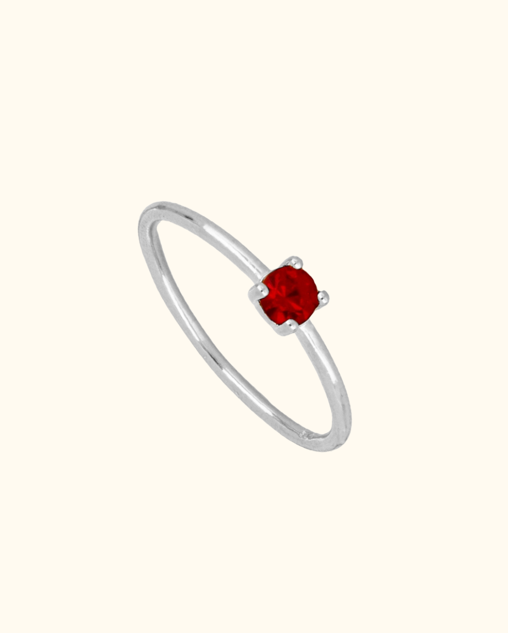 Anillo Red Zirconia