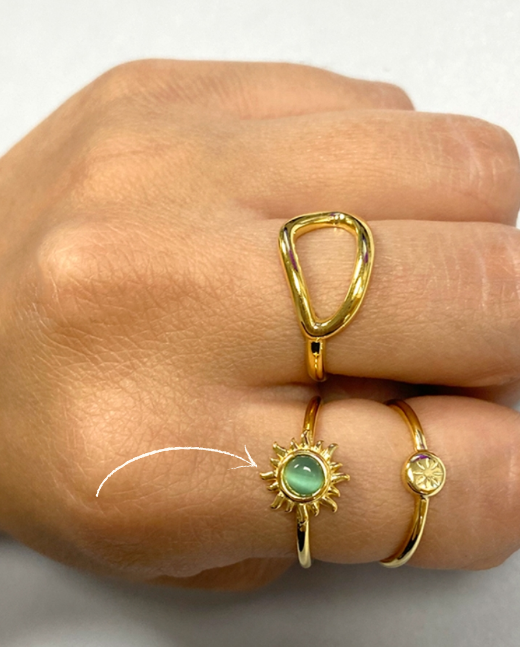 Anillo Green Sun