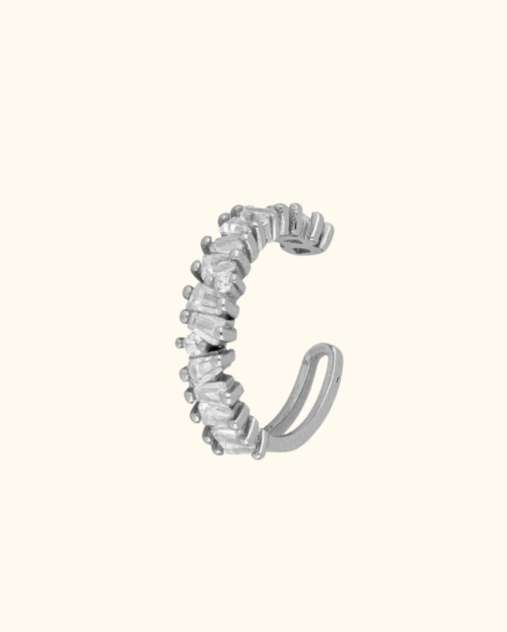 Ear Cuff White Zirconias